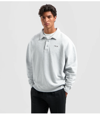 Olaf Sweater OVERSIZED POLO htr grey