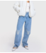 Alix The Label Broek ladies woven denim bull pants denim blue