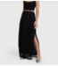 Alix The Label Rok ladies woven ALIX lace maxi skirt black