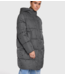 Alix The Label Jas ladies woven bull puffer coat antracite