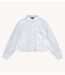 Alix The Label Blouse ladies woven sequins cropped blouse white