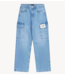 Alix The Label Broek ladies woven denim cargo pants denim blue