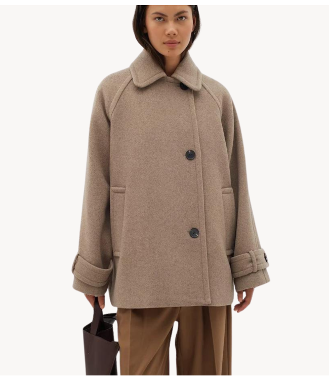 Inwear Jas ThoraIW Minona Coat sandy grey