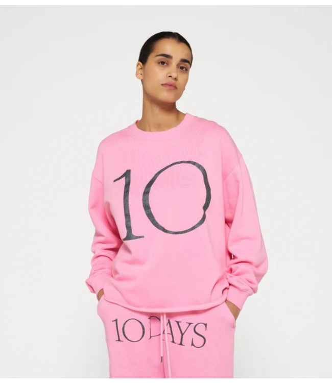 10DAYS Trui sweater logo pink