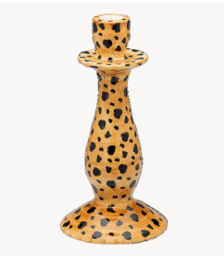Anna+Nina Kaarsenhouder Leopard Candle Holder brown essential