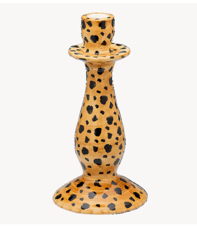 Anna+Nina Kaarsenhouder Leopard Candle Holder brown essential