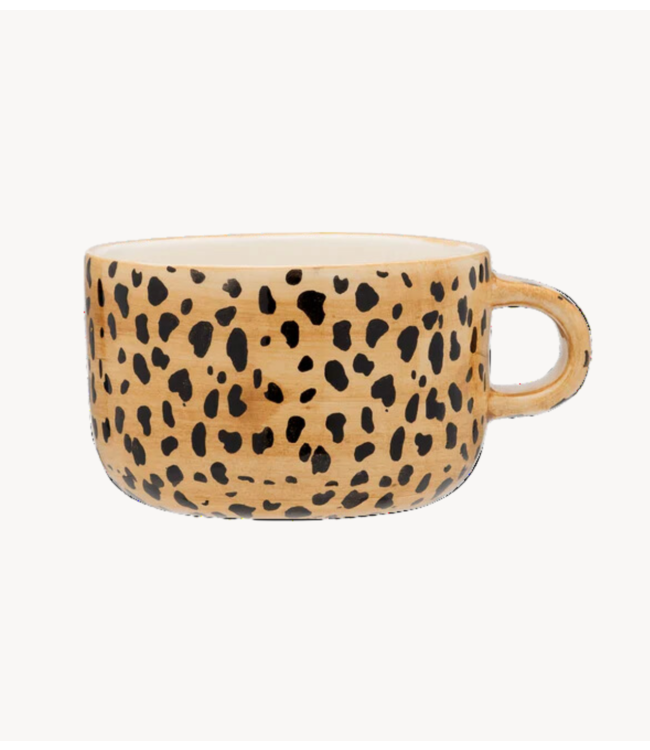 Anna+Nina Mok Leopard Cappuccino Mug  brown