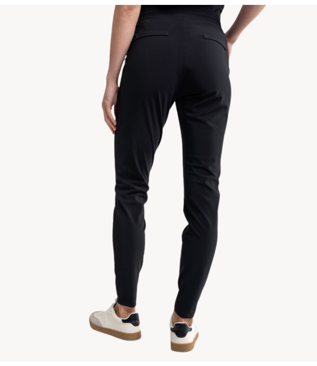 Studio Anneloes Broek Downstairs bonded trousers black ESSENTIALS