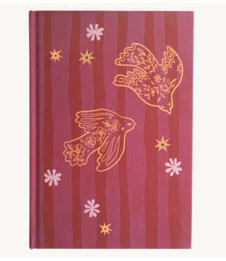 All the Luck in the World Notitieboek Notebook Linen Birds