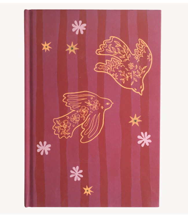 All the Luck in the World Notitieboek Notebook Linen Birds