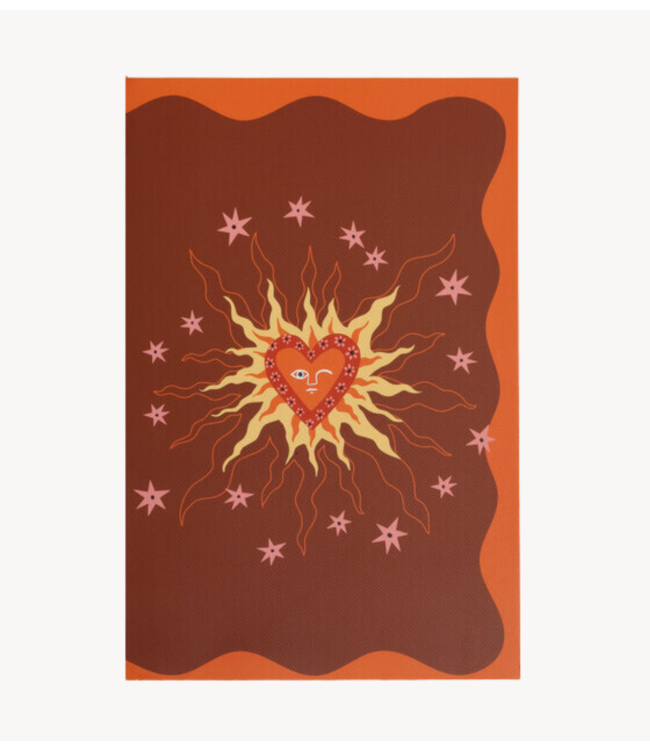 All the Luck in the World Notitieboek Notebook Heart Fire