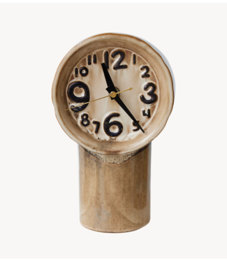 HKLIVING Klok Retro ceramic clock cream