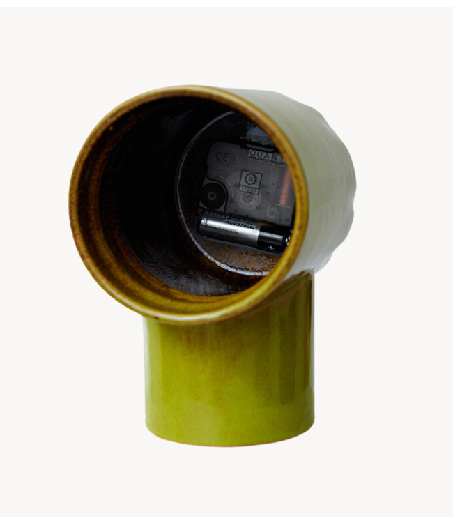 HKLIVING Klok Retro ceramic clock olive