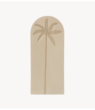 HKLIVING Wanddecoratie Stoneware wall tile palm