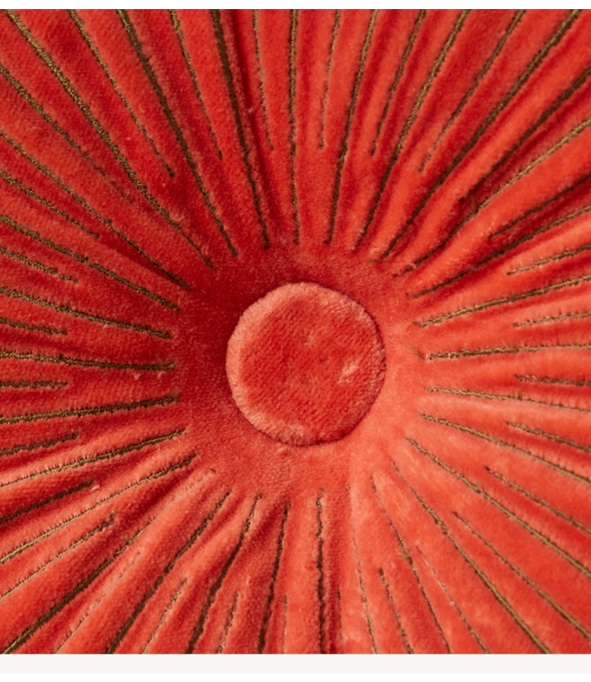 HKLIVING Kussen Round ripple cushion sienna (ø50cm)