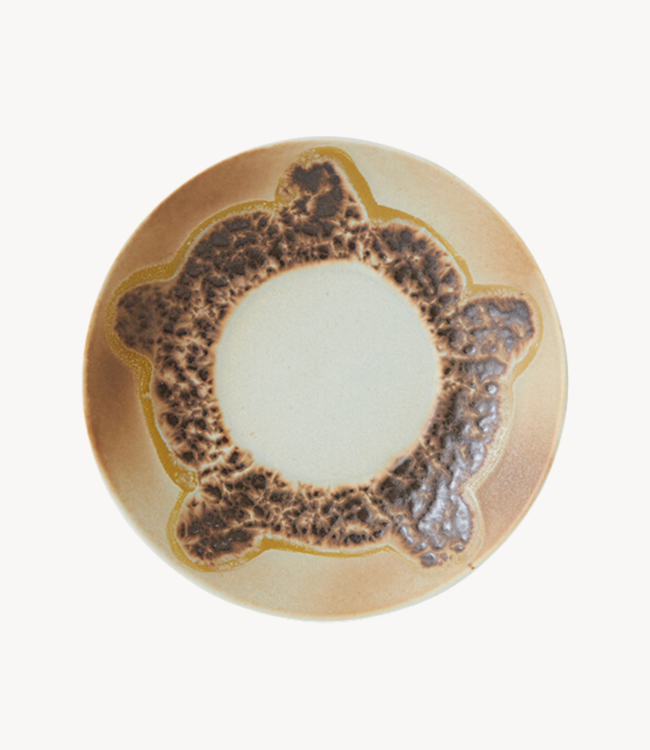 HKLIVING Bord 70s ceramics: saucer rocky