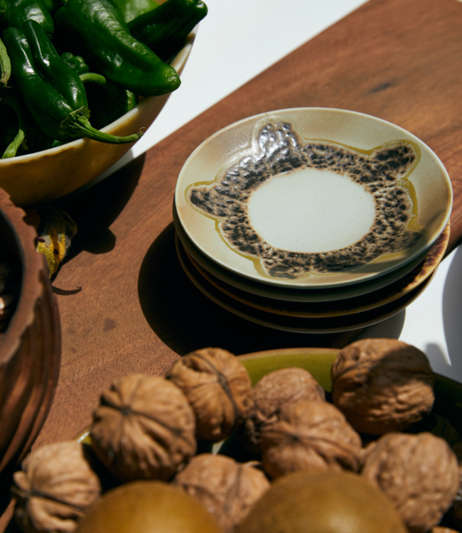 HKLIVING Bord 70s ceramics: saucer rocky