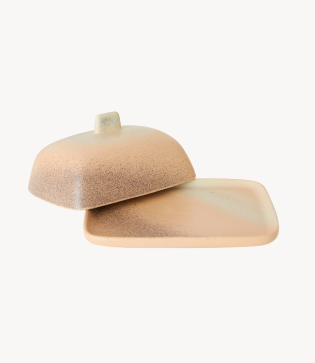 HKLIVING Botervloot 70s ceramics: butter dish breeze
