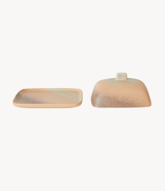 HKLIVING Botervloot 70s ceramics: butter dish breeze