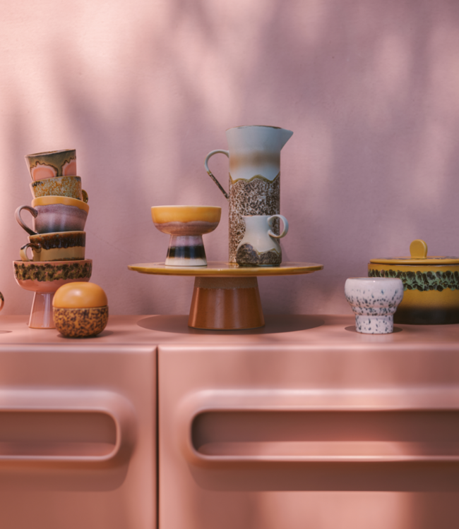 HKLIVING Kom 70s ceramics: tapas bowl on base S sunshade