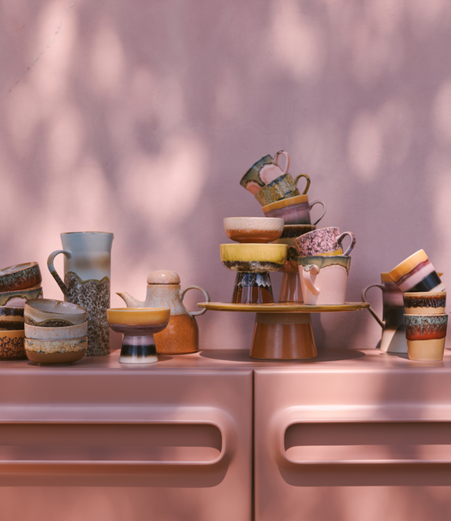 HKLIVING Kom 70s ceramics: tapas bowl on base S sunshade