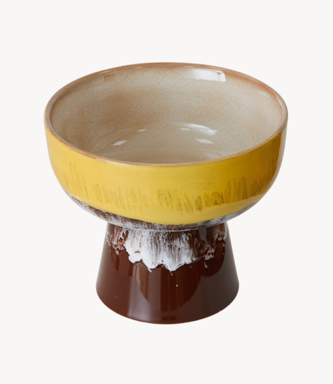 HKLIVING Kom 70s ceramics: tapas bowl on base L creek