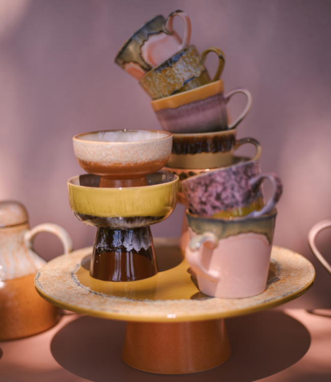 HKLIVING Kom 70s ceramics: tapas bowl on base L creek