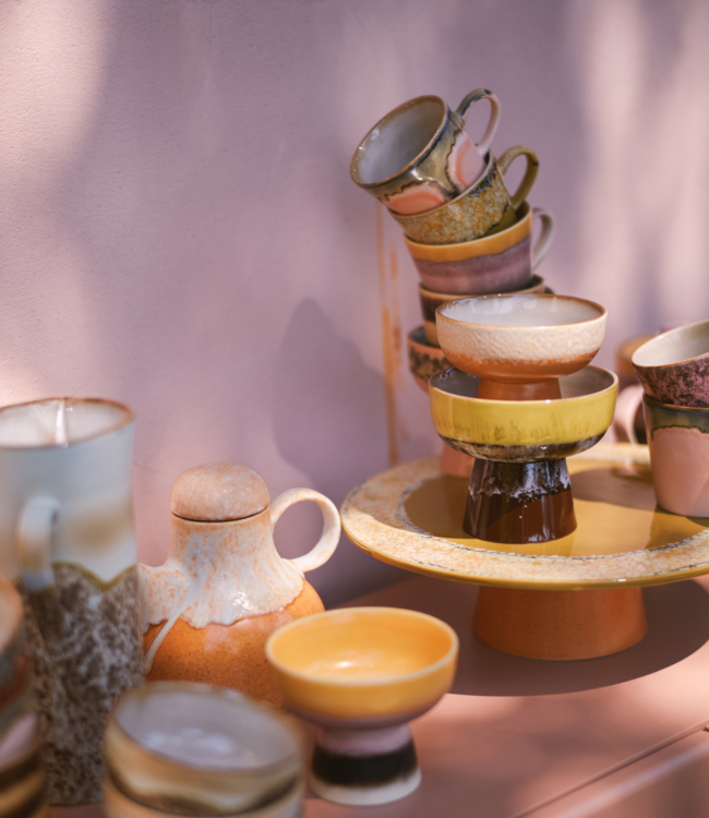 HKLIVING Kom 70s ceramics: tapas bowl on base L creek