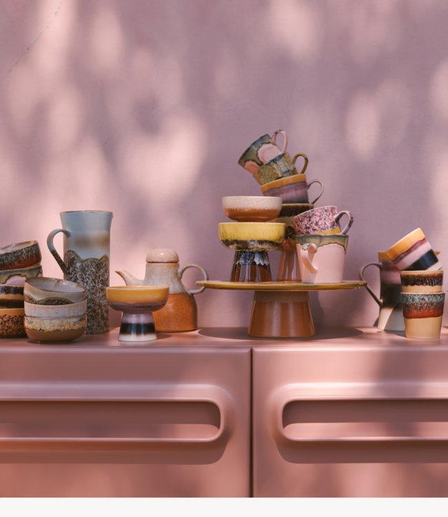 HKLIVING Kom 70s ceramics: tapas bowl on base L creek