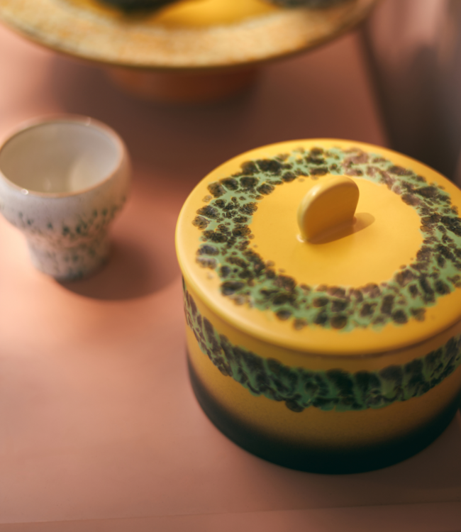 HKLIVING Koektrommel 70s ceramics: cookie jar kelp