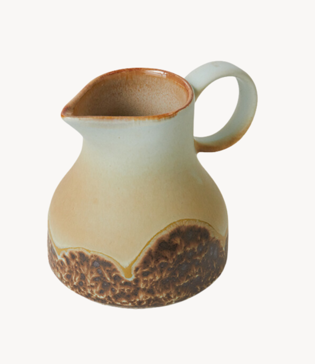 HKLIVING Melkkan 70s ceramics: milk jug shell