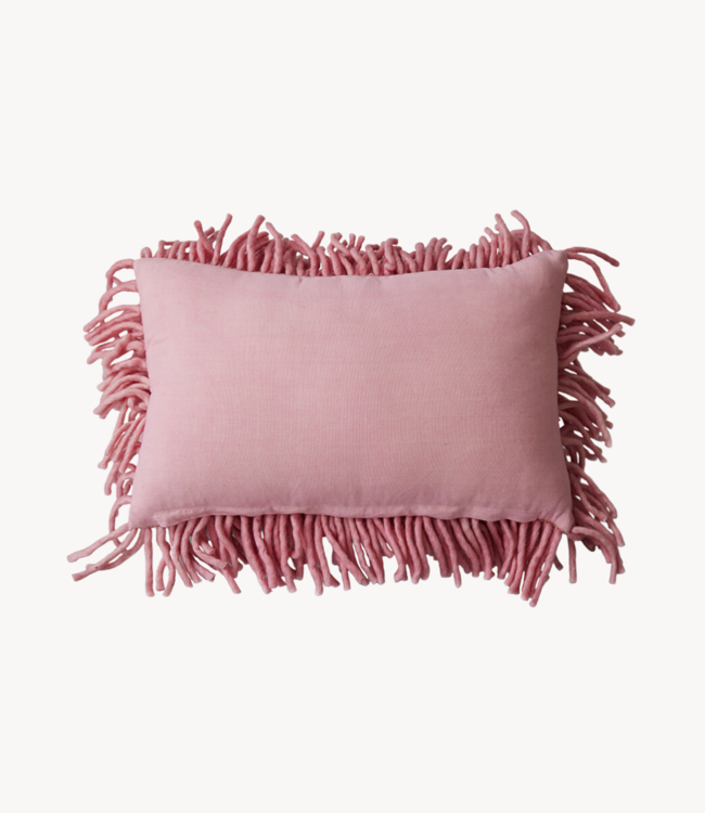 HKLIVING Kussen Rugged cushion pink (70x45cm)