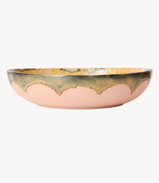 HKLIVING Kom 70s ceramics: salad bowl sunflower