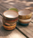 HKLIVING Kom 70s ceramics: noodle bowls seabreeze (set of 4)