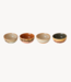 HKLIVING Kom 70s ceramics: XS bowls marine (set of 4)