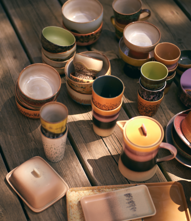 HKLIVING Mok 70s ceramics: tea mug sunset