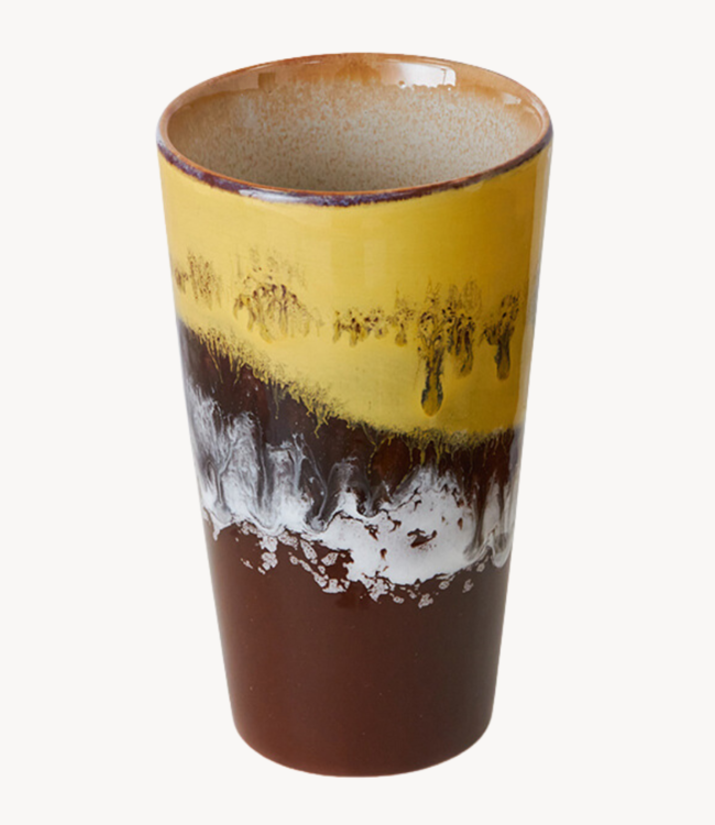 HKLIVING Mok 70s ceramics: latte mug creek