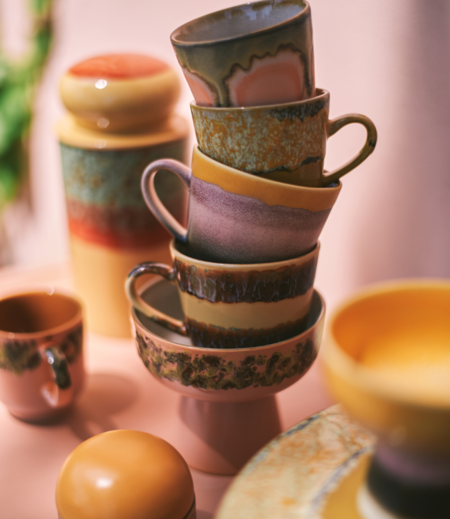 HKLIVING Mok 70s ceramics: cappuccino mug cliffs