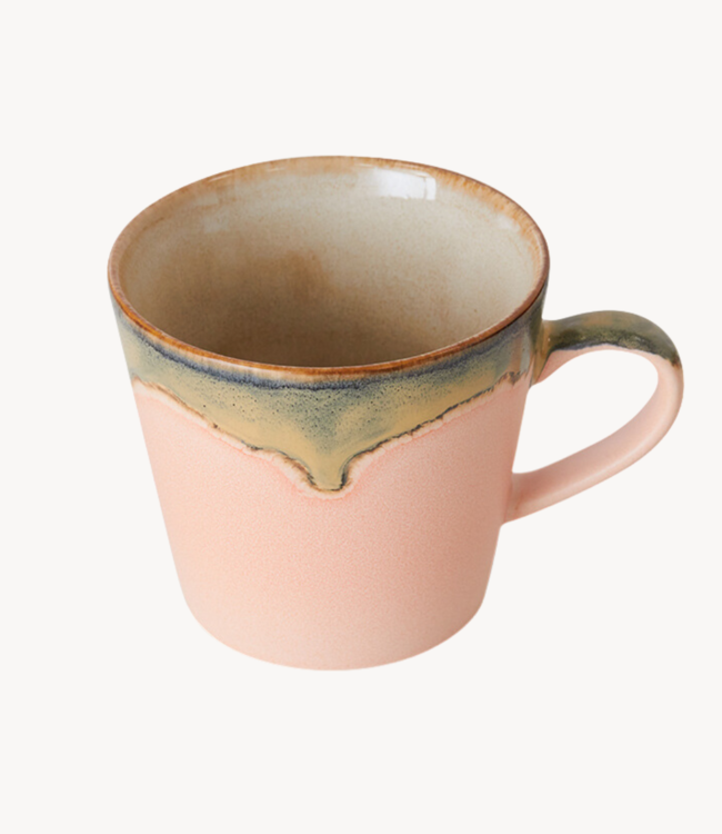 HKLIVING Mok 70s ceramics: cappuccino mug blossom