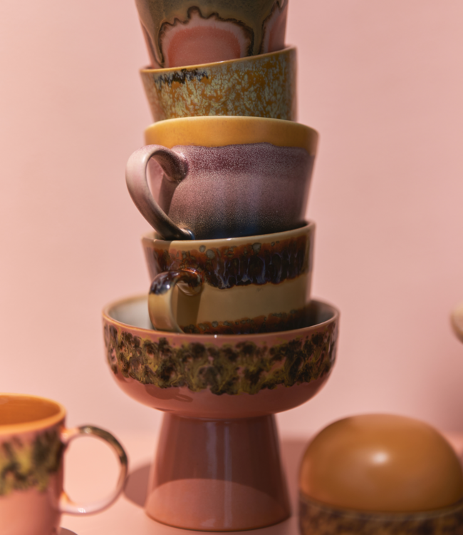 HKLIVING Mok 70s ceramics: cappuccino mug sunset