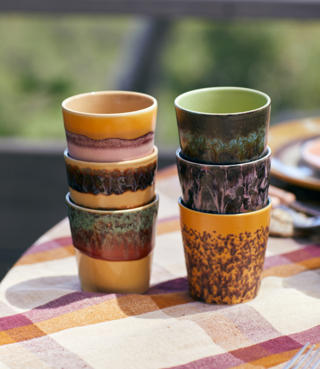 HKLIVING Mok 70s ceramics: coffee mug bay