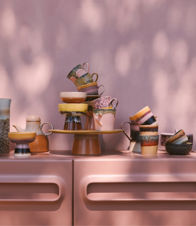 HKLIVING Mok 70s ceramics: coffee mug sunset