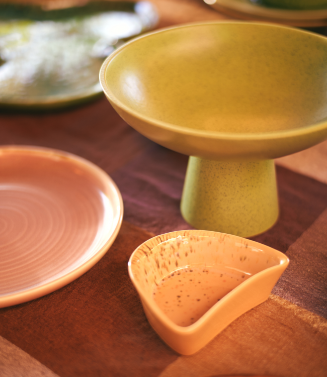 HKLIVING Schaal Shell tapas bowl speckled