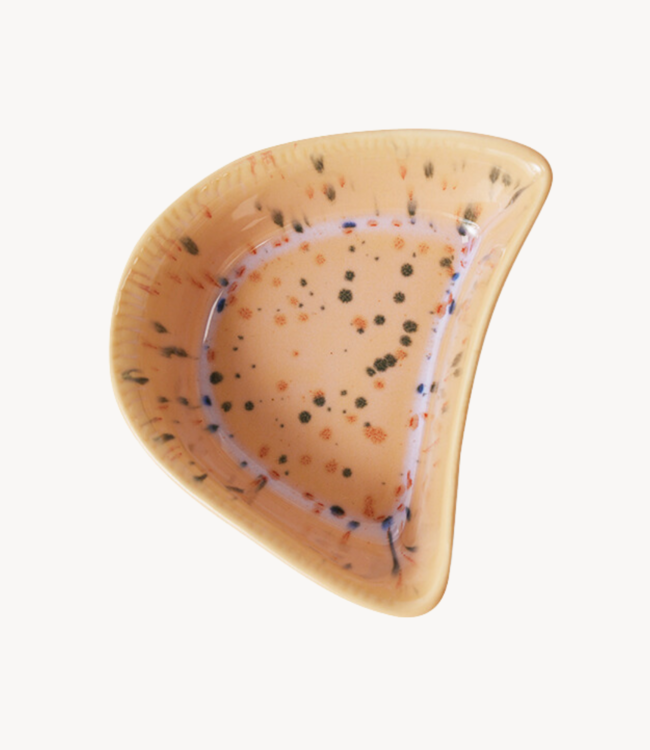 HKLIVING Schaal Shell tapas bowl speckled