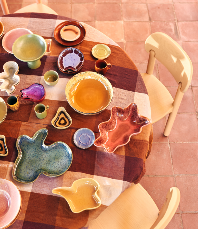 HKLIVING Schaal Shell plate sienna