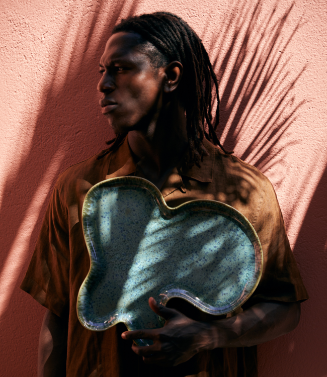 HKLIVING Schaal Shell plate teal