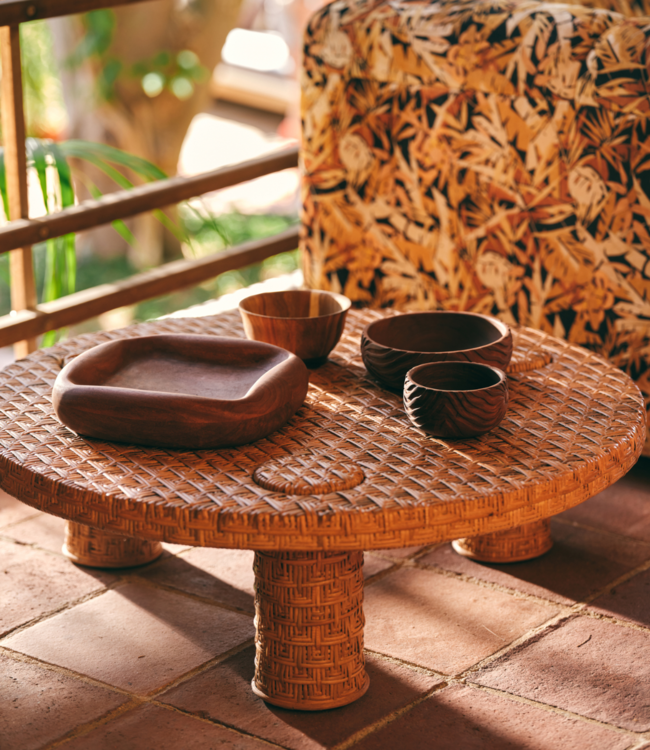 HKLIVING Serveerplank Wooden fruit bowl