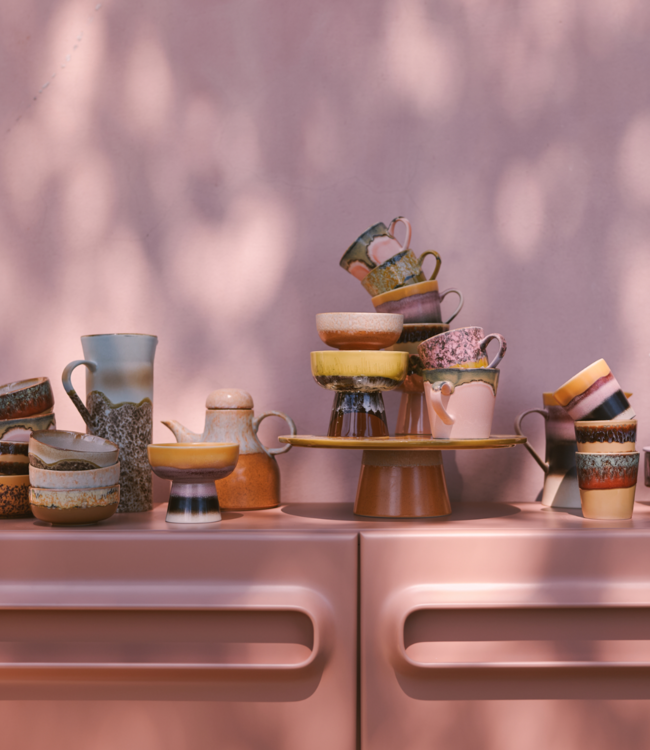 HKLIVING Mok 70s ceramics: coffee mugs valley (set of 6)