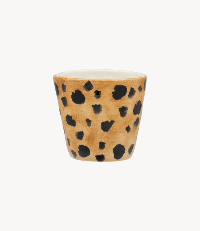 Anna+Nina Mok Leopard Espresso Cup brown