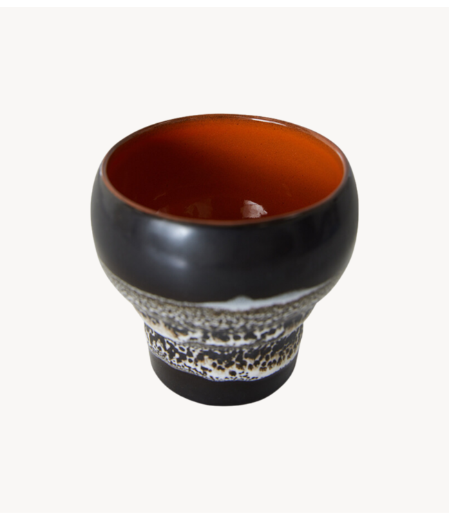 HKLIVING Mok 70s ceramics: lungo mug rock on